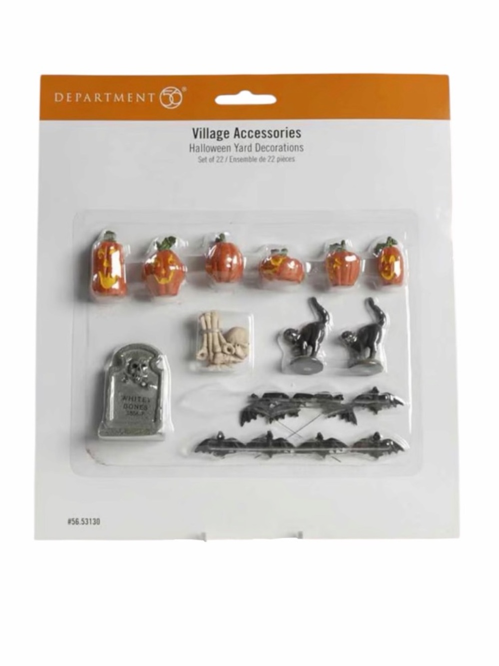 Department 56 Halloween Village Halloween Yard Decorations-Set Of 22 - Boxed